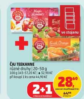 ČAJ TEEKANNE různé druhy, 20-50g