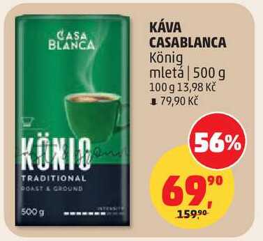 KÁVA CASABLANCA König mletá, 500 g