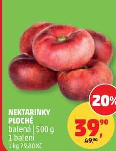 NEKTARINKY PLOCHÉ balená, 500 g