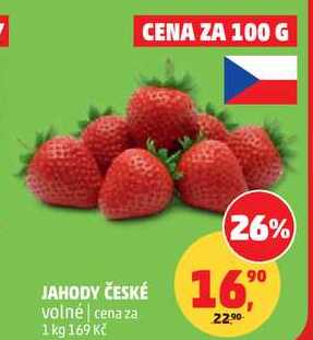 JAHODY ČESKÉ, 100 g