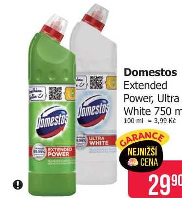 Domestos Extended Domestos Power, Ultra White 750 ml