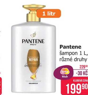Pantene šampon 1 L, různé druhy