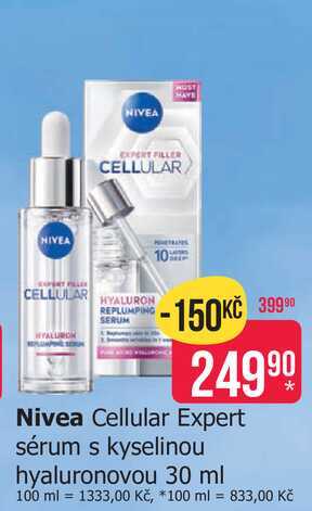 Nivea Cellular Expert sérum s kyselinou hyaluronovou 30 ml
