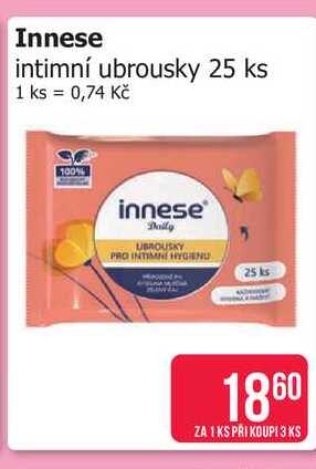 Innese intimní ubrousky 25 ks