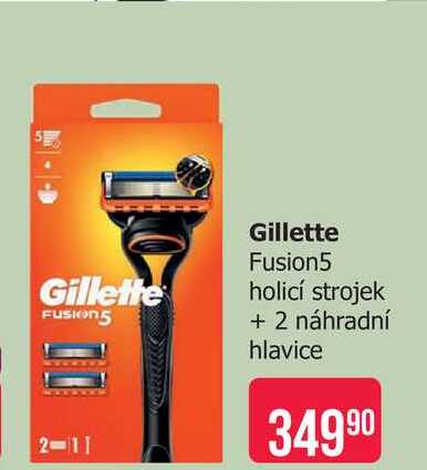 Gillette Fusion5 holicí strojek + 2 náhradní hlavice