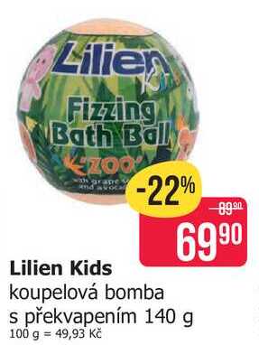 Kids koupelová bomba s překvapením 140 g