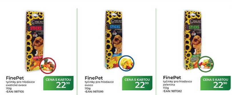 FinePet tyčinky pro hlodavce zelenina 