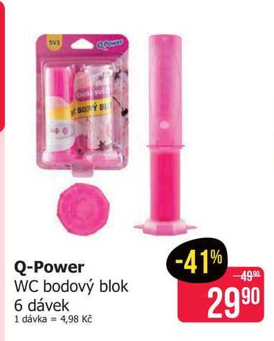 Q-Power WC bodový blok 6 dávek 