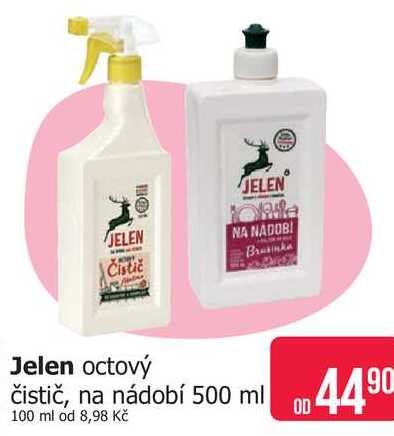 Jelen octový čistič, na nádobí 500 ml
