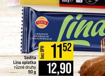 Sedita Lina oplatka různé druhy 50 g