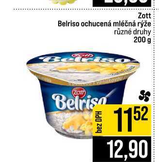 Zott Belriso ochucená mléčná rýže různé druhy 200 g