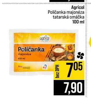 Agricol Poličanka majonéza tatarská omáčka 100 ml