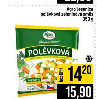 Agro Jesenice polévková zeleninová směs 350 g