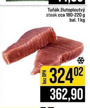 Tuňák žlutoploutvý steak cca 180-220 g