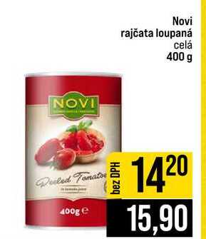 Novi rajčata loupaná celá 400 g 