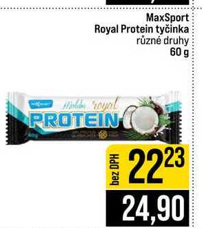 MaxSport Royal Protein tyčinka různé druhy 60 g