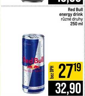Red Bull energy drink různé druhy 250 ml
