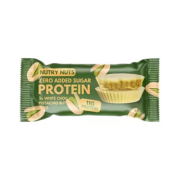 Nutry Nuts Proteinové košíčky Bílá čokoláda s pistáciovým krémem 2x21g