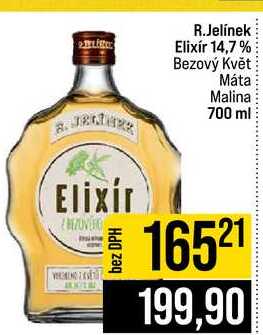 R.Jelínek Elixír 14,7% Bezový Květ Máta Malina 700 ml