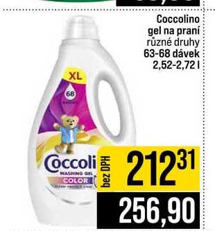 Coccolino gel na praní různé druhy 63-68 dávek 2,52-2,72l