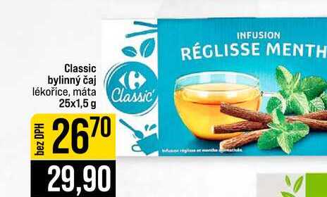 Classic bylinný čaj lékořice, máta Classic 25x1,5 g