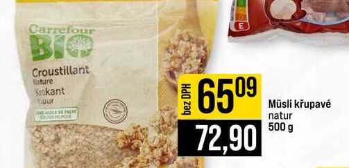Müsli křupavé natur 500 g