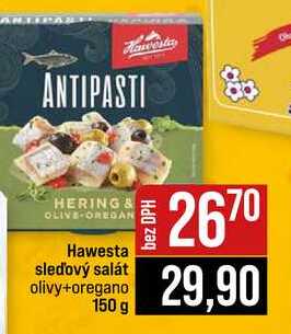 Hawesta sledový salát olivy+oregano 150 g