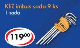 Klíč imbus sada 9 ks
