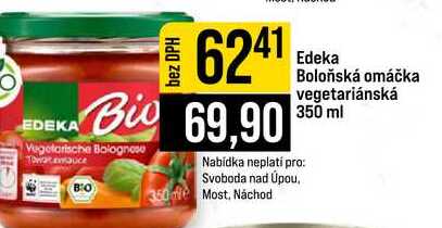 Edeka Boloňská omáčka vegetariánská 350 ml