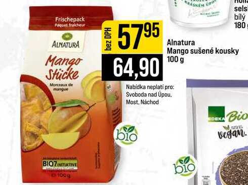 Alnatura Mango sušené kousky 100 g