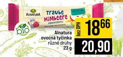 Alnatura ovocná tyčinka různé druhy 23 g