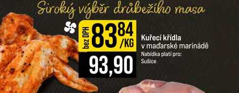 Kuřecí křídla v maďarské marinádě 1kg