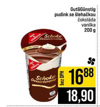 Gut&Günstig pudink se šlehačkou čokoláda vanilka 200 g