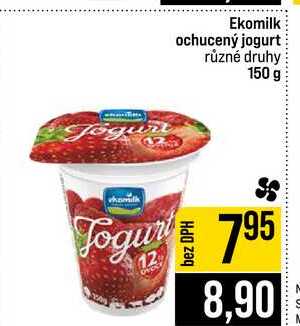 Jogurt Ekomilk ochucený jogurt různé druhy 150 g