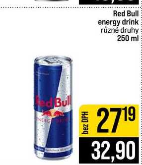 Red Bull energy drink různé druhy 250 ml 