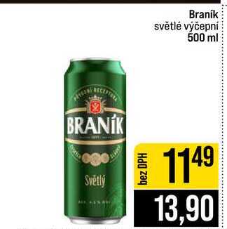 Braník světlé výčepní 500 ml