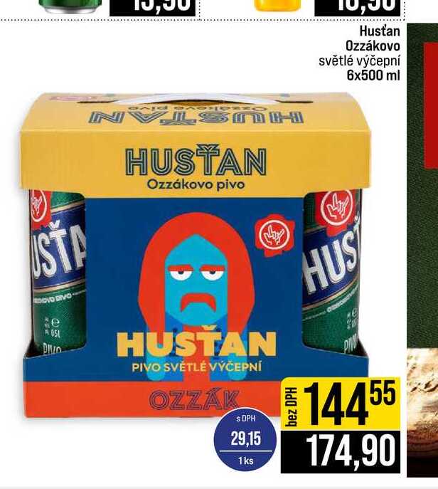 Hustan Ozzákovo světlé výčepní 6x500 ml