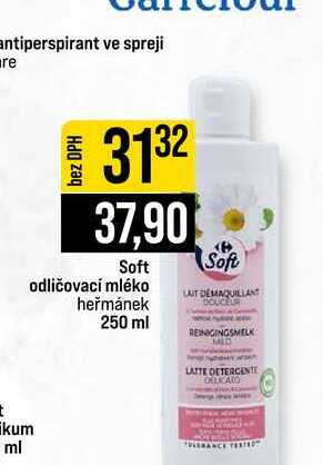 Soft odličovací mléko heřmánek 250 ml