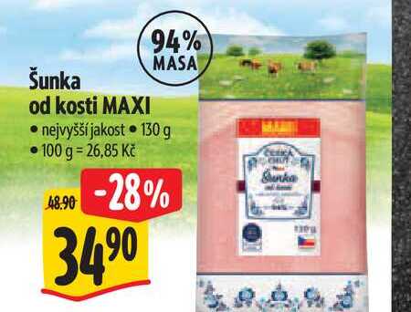 Šunka od kosti MAXI  130 g