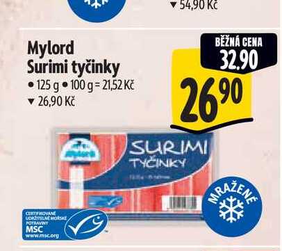 Mylord Surimi tyčinky 125 g