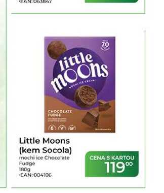 Little Moons (kem Socola) mochi ice Chocolate Fudge 180g