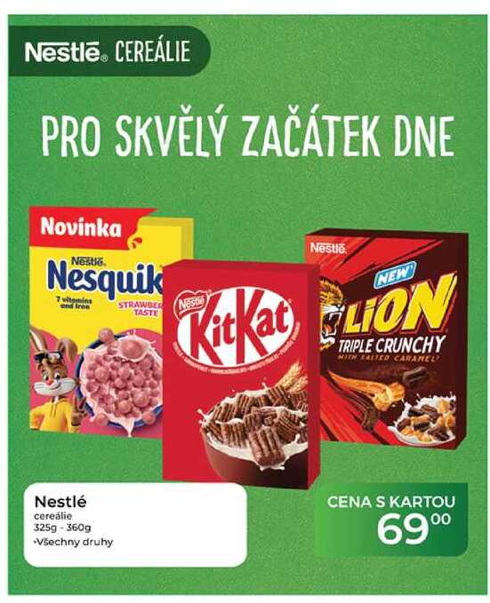 Nestlé cereálie 325g - 360g  