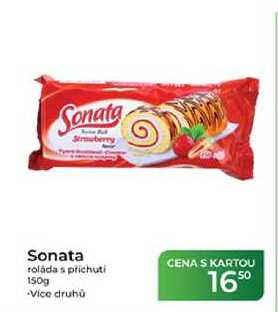 Sonata Strawberry Sonata roláda s príchuti 150g