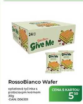 RossoBianco Wafer oplatková tyčinka s pistáciovým krémem 30g 
