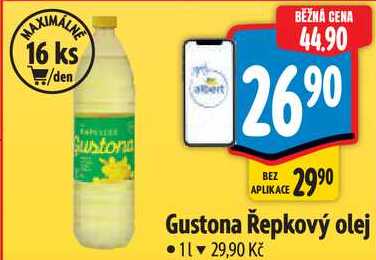 Gustona Řepkový olej, 1 l