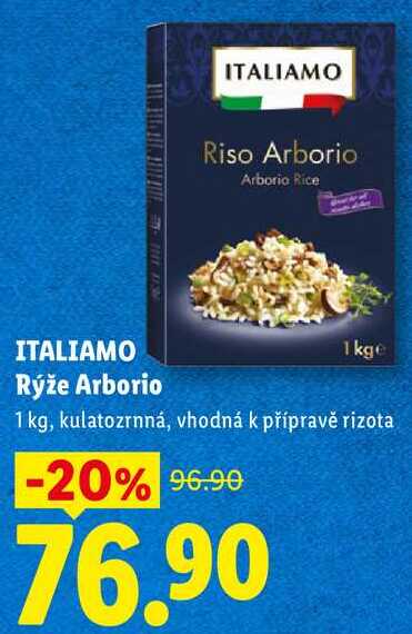 ITALIAMO Rýže Arborio, 1kg