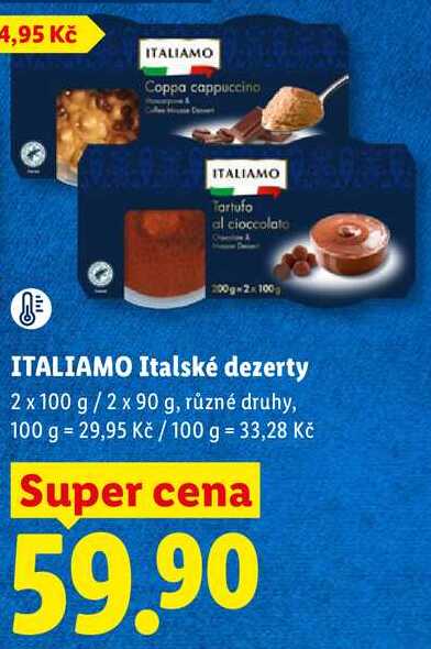 ITALIAMO Italské dezerty, 2 x 100 g/2 x 90 g
