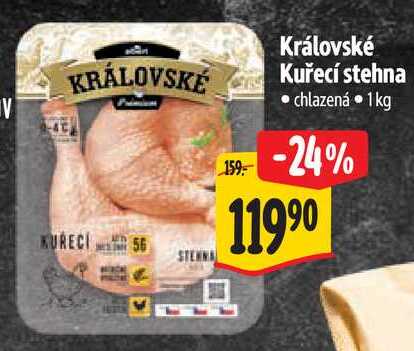 Královské Kuřecí stehna, 1 kg