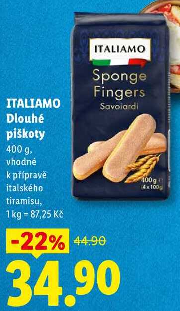 ITALIAMO Dlouhé piškoty, 400 g