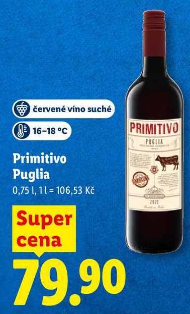 Primitivo Puglia, 0,75